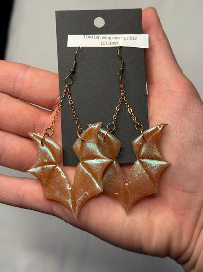 Bat Wing Dangle Earrings