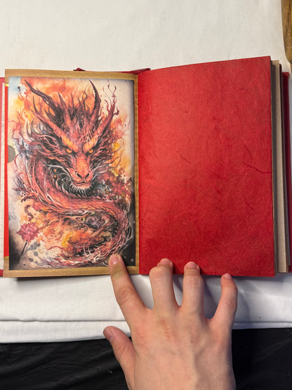 Handmade Dragon-Themed Journal