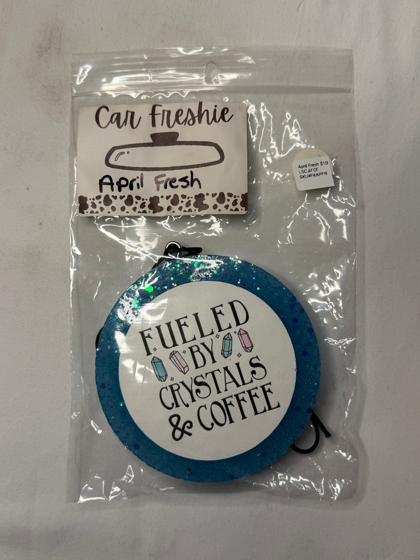 April Fresh Fueled by Crystals & Coffee Car Freshie