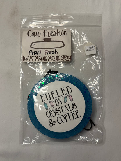 April Fresh Fueled by Crystals & Coffee Car Freshie