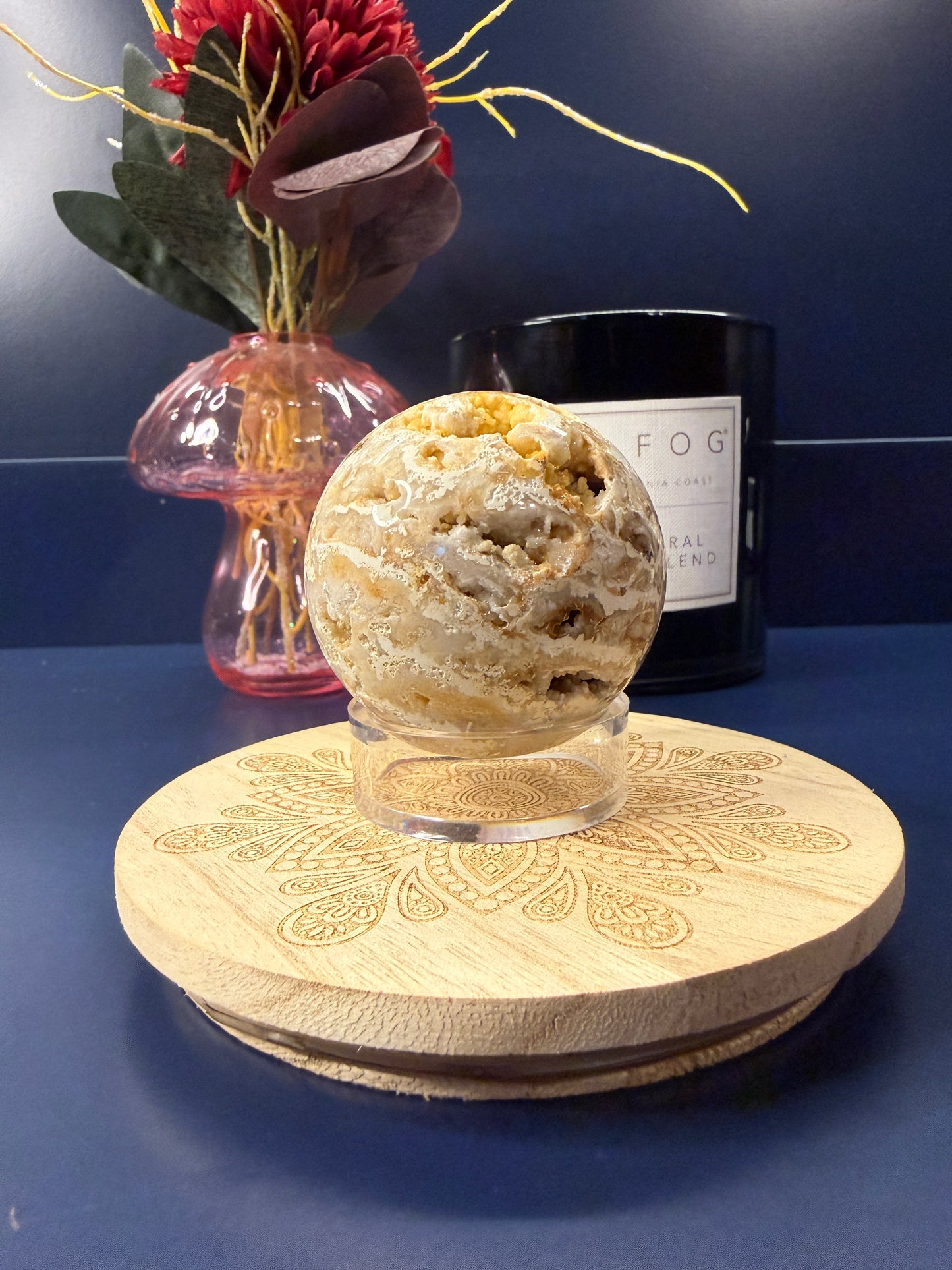 Crazy Lace Agate Sphere