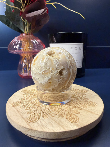 Crazy Lace Agate Sphere