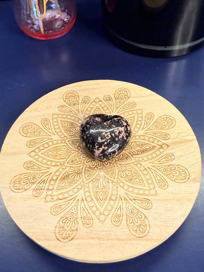 Rhodonite Heart