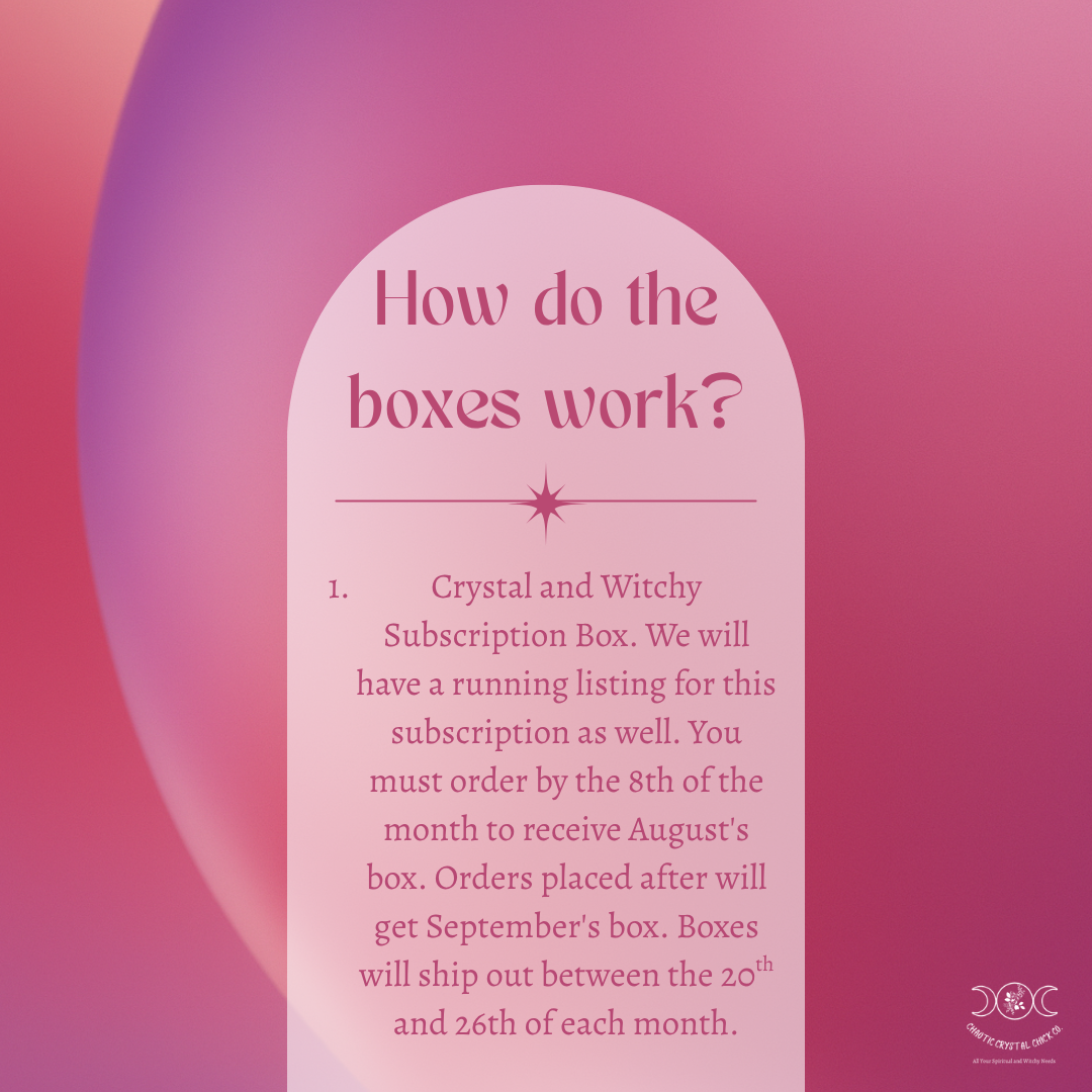 Monthly Witchy Subscription Elle's Vault August 2026