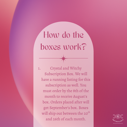Monthly Witchy Subscription Elle's Vault August 2026