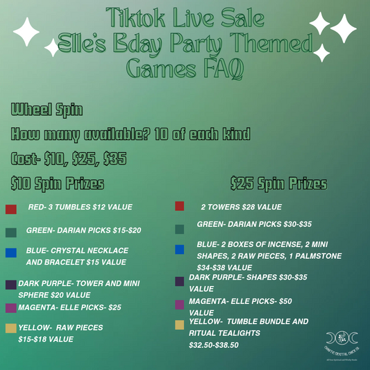 Wheel Spin 9/27 Tiktok Live Sale Game