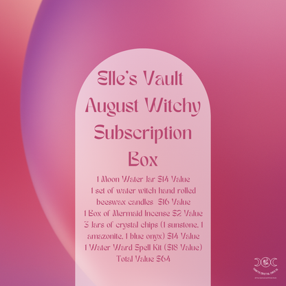 Monthly Witchy Subscription Elle's Vault August 2026