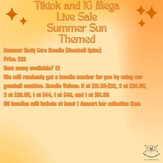 Body Care Bundle Gumball Machine Spins 6/28 TikTok and Instagram Live Sale Game