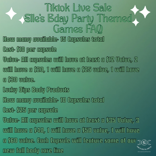Lucky Dips 9/27  Tiktok Live Sale Game