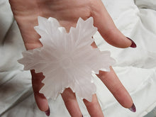 Load image into Gallery viewer, Selenite Snowflakes Ornament
