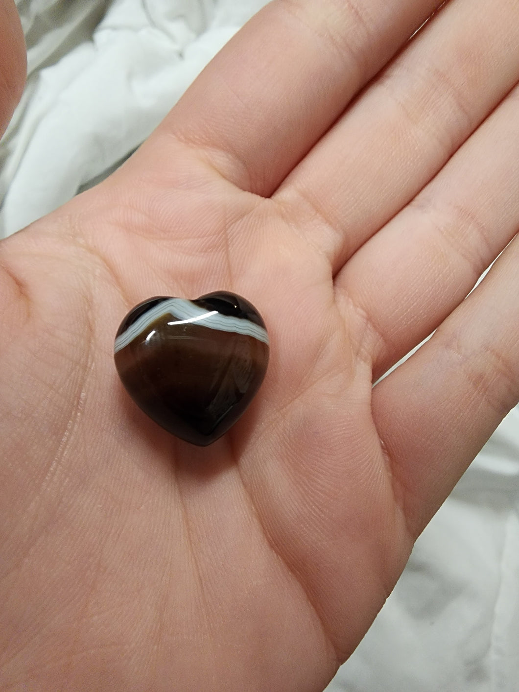 Mini Black Agate Hearts