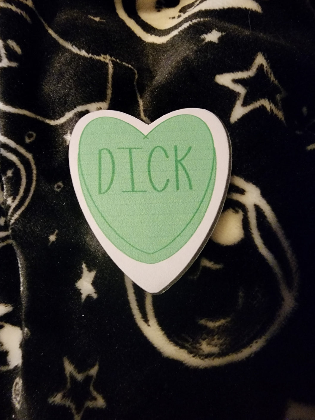 Dick Candy Heart Sticker