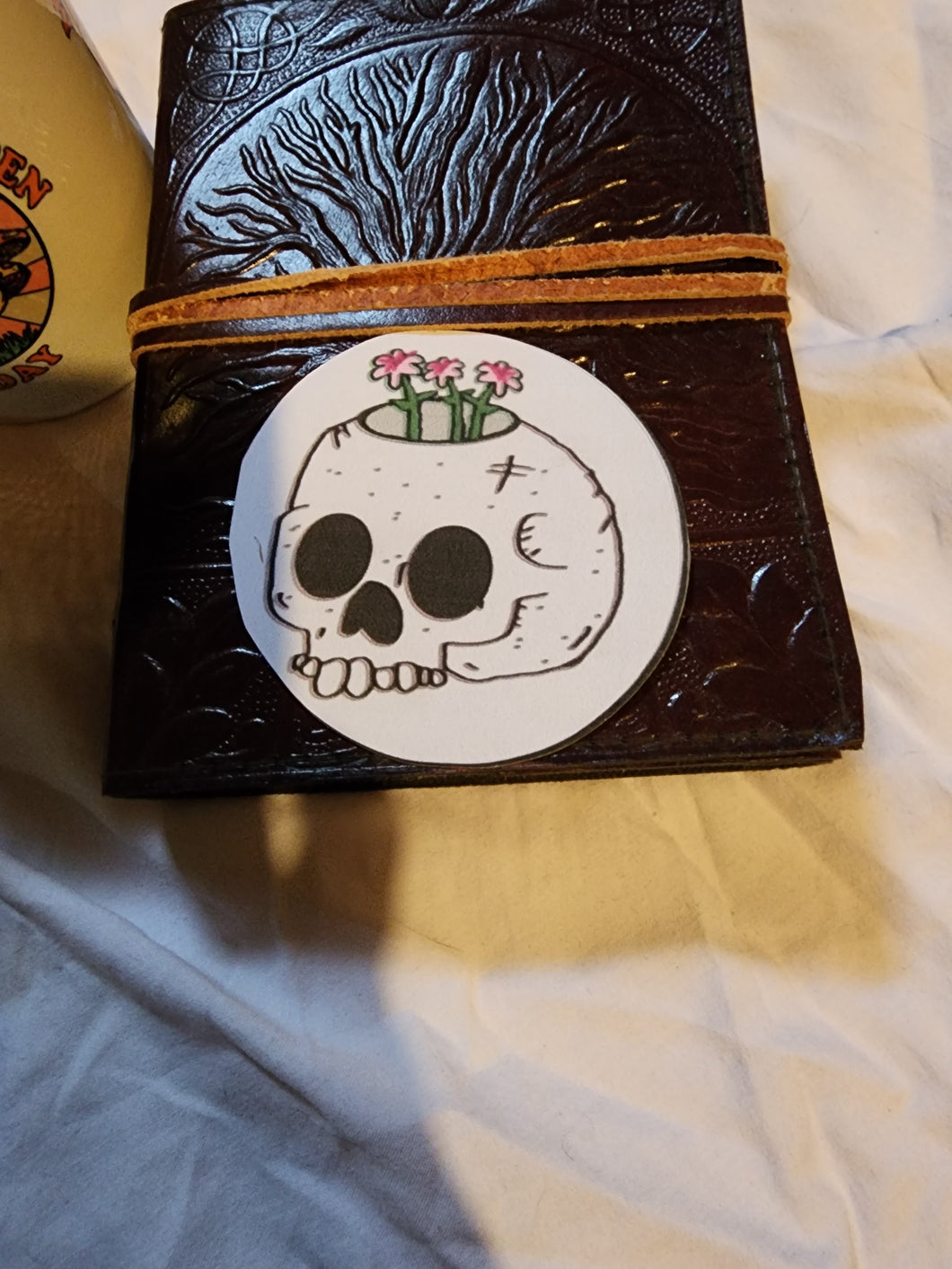 Skull Vase Sticker